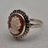 UK Vintage Sterling Silver Cameo Ring (US Size 7)