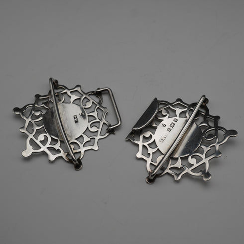 1900 English Antique Sterling Silver Nurse's Belt Buckle 21g Adie & Lovekin