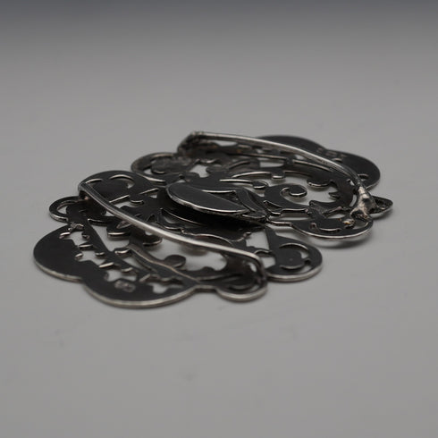 1900 English Antique Sterling Silver Nurse's Belt Buckle 31g Stainton Brothers