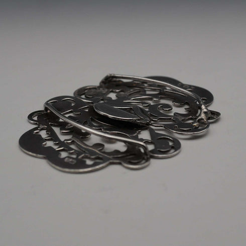 1900 English Antique Sterling Silver Nurse's Belt Buckle 31g Stainton Brothers