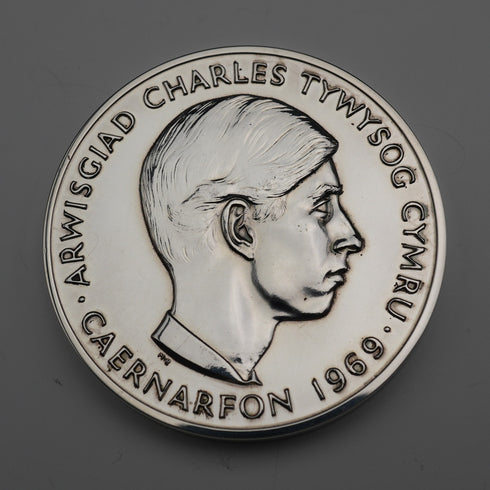 1969年 威爾斯親王授勳典禮紀念幣 70克 英國皇家鑄幣廠盒裝
