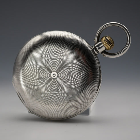 約1907年 古董 Omega 懷錶 935銀獵人式錶殼 運作良好