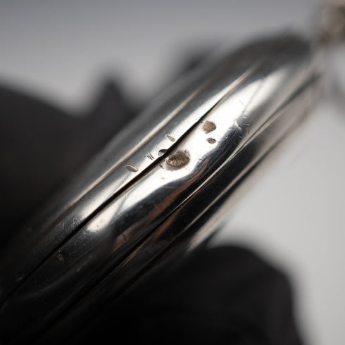 約1920年代古董 Omega 懷錶 900銀獵人式錶殼 運作良好