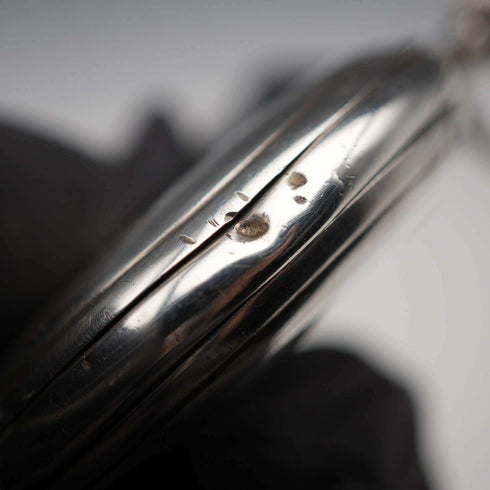 約1920年代古董 Omega 懷錶 900銀獵人式錶殼 運作良好