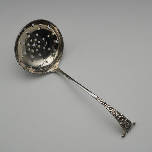 1906年 英國古董 純銀糖粉篩 15克 William Hutton&Sons Ltd
