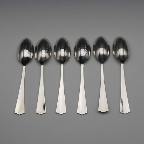 1934年 英國復古純銀禧年茶匙6件組 共55克 Northern Goldsmiths Co 附盒