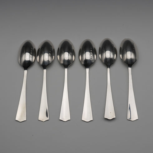1934年 英國復古純銀禧年茶匙6件組 共55克 Northern Goldsmiths Co 附盒