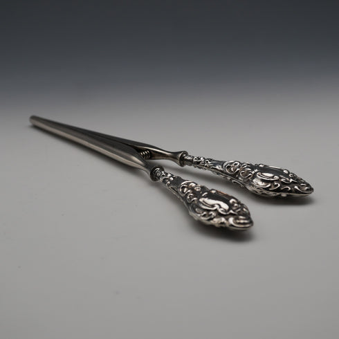 1910年 英國古董 純銀手柄撐手套器 J&R Griffin