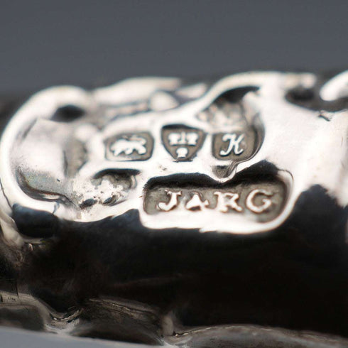 1910年 英國古董 純銀手柄撐手套器 J&R Griffin