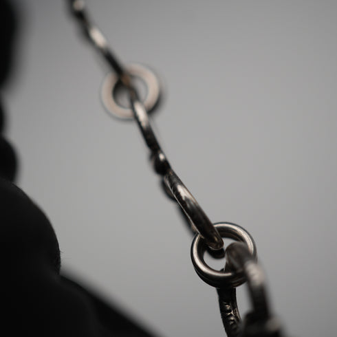 復古 裝飾戒指鍊 純銀手鍊 11克