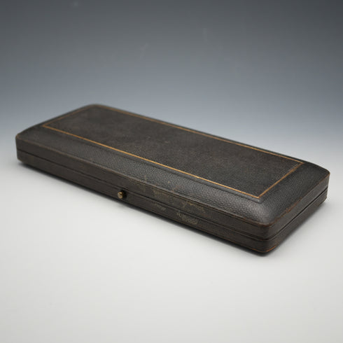 1865年 英國古董 純銀洗禮餐具套組 共102克 George Adams 附盒
