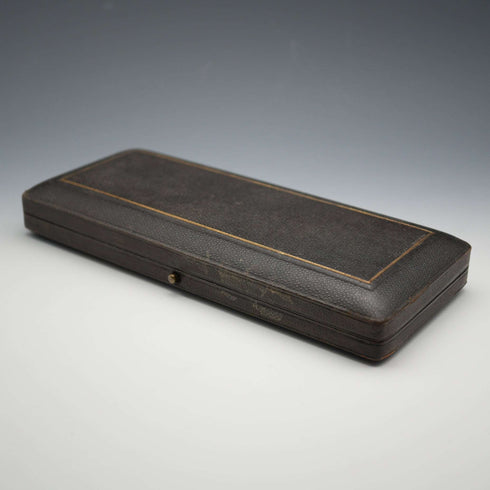 1865年 英國古董 純銀洗禮餐具套組 共102克 George Adams 附盒