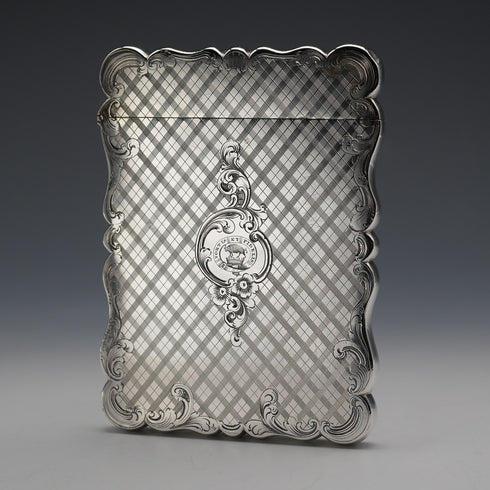 1846年 英國古董 純銀名片盒 77克 Edward Smith