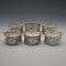 Antique British silver plate napkin rings, set of 6