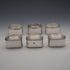 Antique British silver plate napkin rings, set of 6