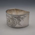 Antique British silver plate napkin rings, set of 6