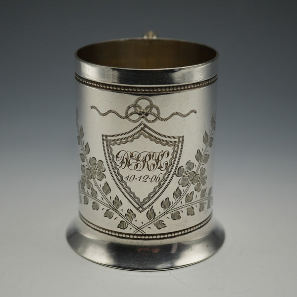 約1906年 英國古董鍍銀洗禮杯 Daniel&Arter