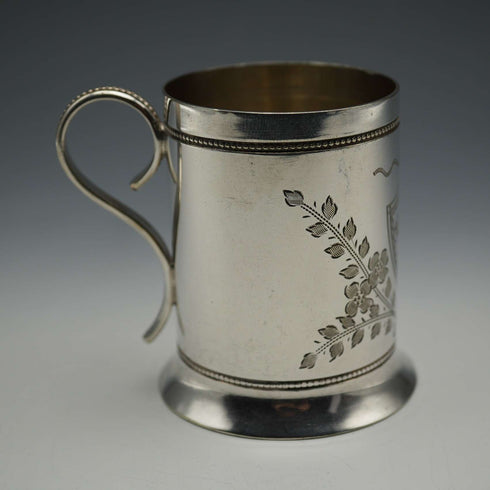 約1906年 英國古董鍍銀洗禮杯 Daniel&Arter