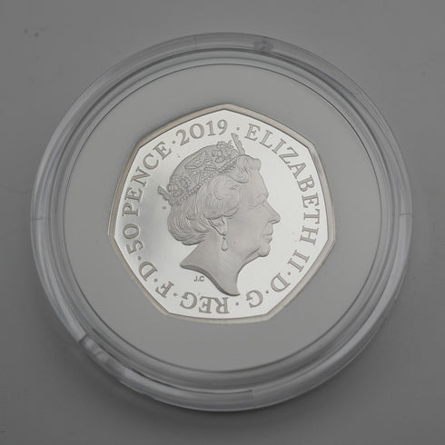 英國「柏靈頓熊 聖保羅大教堂」50便士紀念銀幣 RoyalMint 附盒和說明書