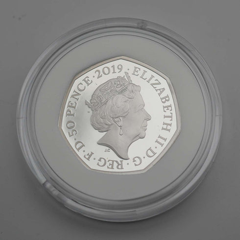 英國「柏靈頓熊 聖保羅大教堂」50便士紀念銀幣 RoyalMint 附盒和說明書