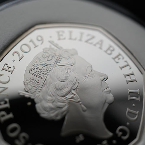 英國「柏靈頓熊 聖保羅大教堂」50便士紀念銀幣 RoyalMint 附盒和說明書