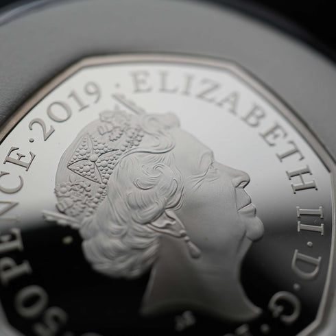 英國「柏靈頓熊 聖保羅大教堂」50便士紀念銀幣 RoyalMint 附盒和說明書