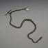 UK Antique Silver Plated Albert Chain with 1838 Sixpence Silver Fob