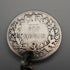 UK Antique Silver Plated Albert Chain with 1838 Sixpence Silver Fob