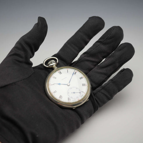 1929年頃 スイス ゼニス 懐中時計 スワンネック機械式 オープンフェース 動作良好