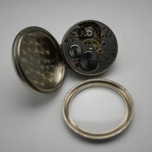 約1929年 瑞士 真力時 懷錶 機械式 鐵路鐘 合金錶殼 運行良好