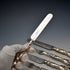 Late 19th Century English Antique Silver Plated Cutlery Set of 3 Pairs by Martin & Hall