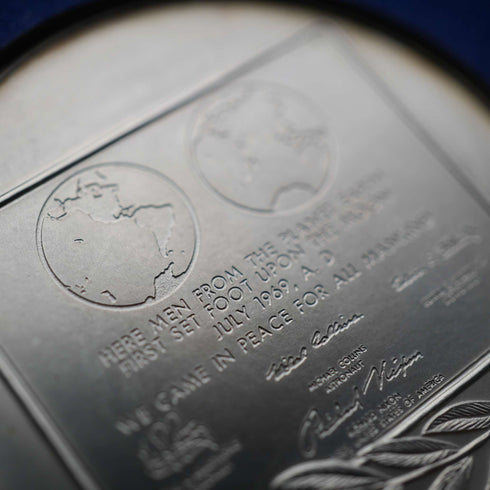 1969年 「アポロ11号 月面着陸」 純銀製 記念メダル 27g Franklin Mint ケース入り
