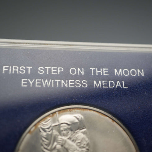1969年 「アポロ11号 月面着陸」 純銀製 記念メダル 27g Franklin Mint ケース入り