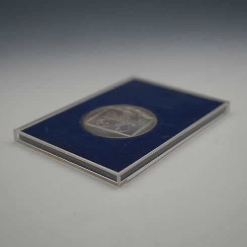 1969年 「アポロ11号 月面着陸」 純銀製 記念メダル 27g Franklin Mint ケース入り