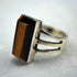 Vintage Belgian Tiger's Eye and 800 Silver Ring (US size 7.5)