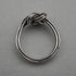 Vintage Sterling Silver Knot Design Ring (JP 13)