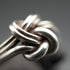 Vintage Sterling Silver Knot Design Ring (JP 13)