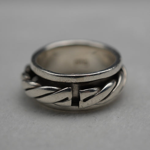 Vintage Sterling Silver Spinning Ring (Japan Size 10.5)