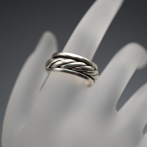 Vintage Sterling Silver Spinning Ring (Japan Size 10.5)