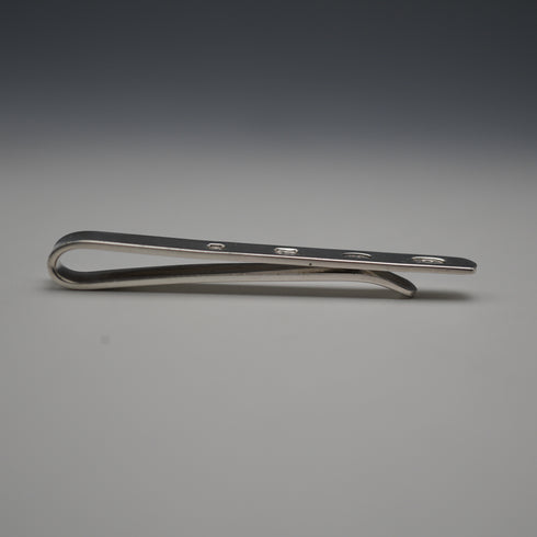 English Vintage Hallmarked Sterling Silver Tie Clip
