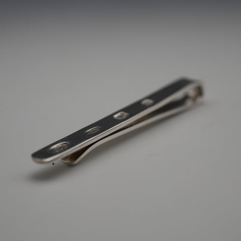 English Vintage Hallmarked Sterling Silver Tie Clip
