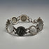 British Vintage Sterling Silver & 3 Pence Coin Bracelet 20g