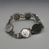 British Vintage Sterling Silver & 3 Pence Coin Bracelet 20g
