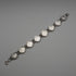 British Vintage Sterling Silver & 3 Pence Coin Bracelet 20g