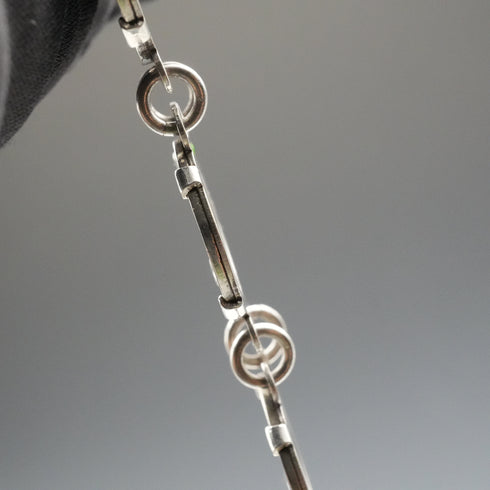 British Vintage Sterling Silver & 3 Pence Coin Bracelet 20g