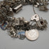 UK Vintage Silver Charm Bracelet 73g