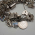 UK Vintage Silver Charm Bracelet 73g