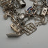 UK Vintage Silver Charm Bracelet 73g