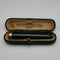 British Antique Cheroot Holder/Cigarette Holder, Gold-Plated Decoration, Cased, Clifton