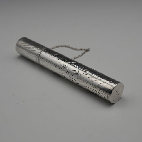 English Vintage Sterling Silver Needle Case by Mark Houghton Limited